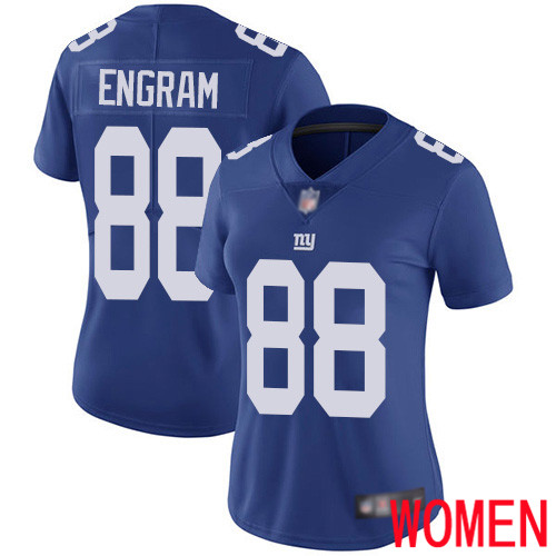 Women New York Giants #88 Evan Engram Royal Blue Team Color Vapor Untouchable Limited Player Football NFL Jersey->women nfl jersey->Women Jersey